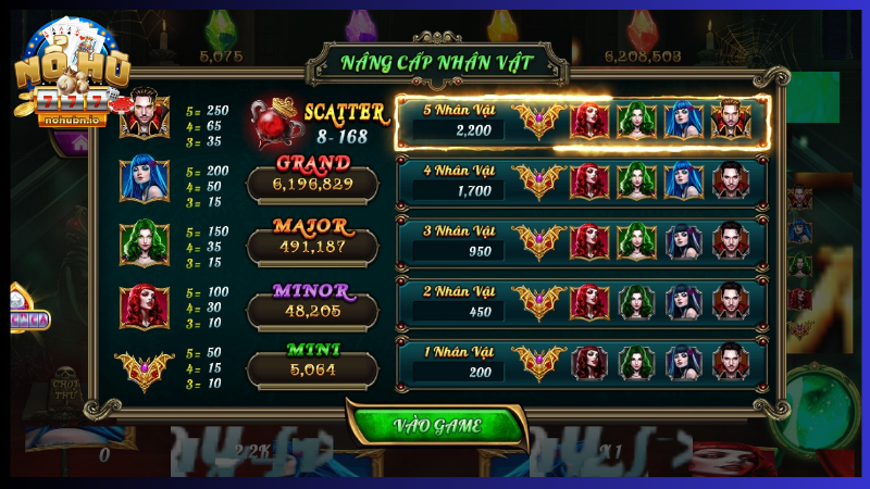 Quay hũ đổi thưởng slot Bá Tước Quyền Năng